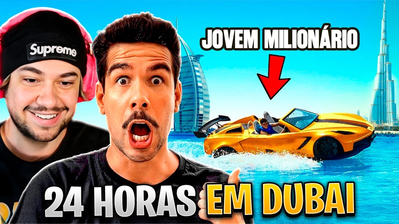 24 HORAS VIVENDO COMO UM MILIONÁRIO EM DUBAI! - React Balian