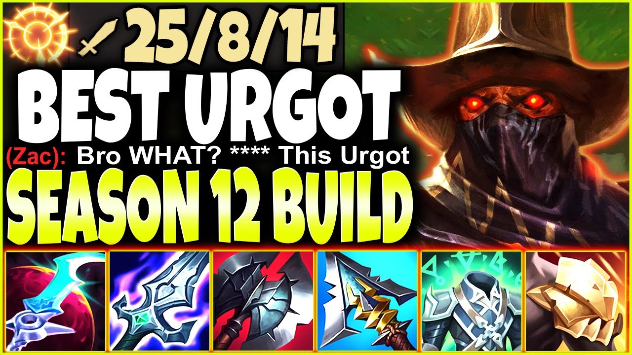 Best Season 12 URGOT Build Guide to CARRY 1v5 EVERY GAME 🔥 LoL Top URGOD Preseason 2022 Gameplay