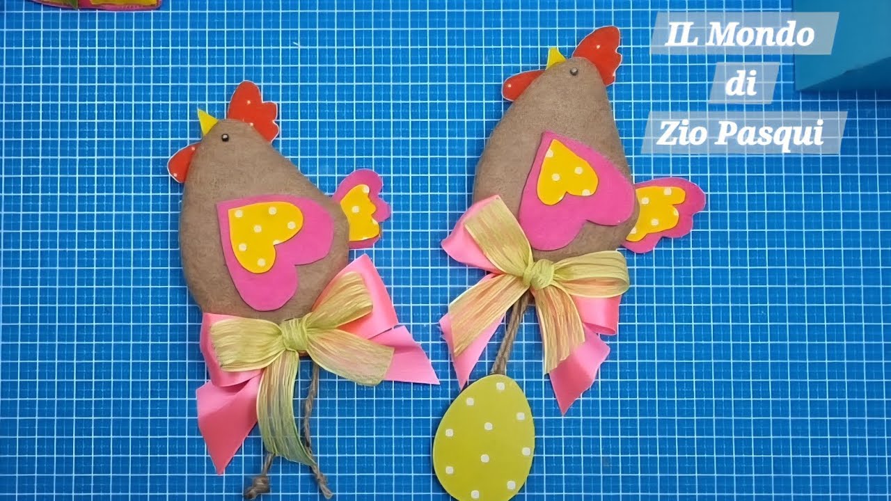 Tutorial: 🐔GALLINA di Pasqua in pannolenci