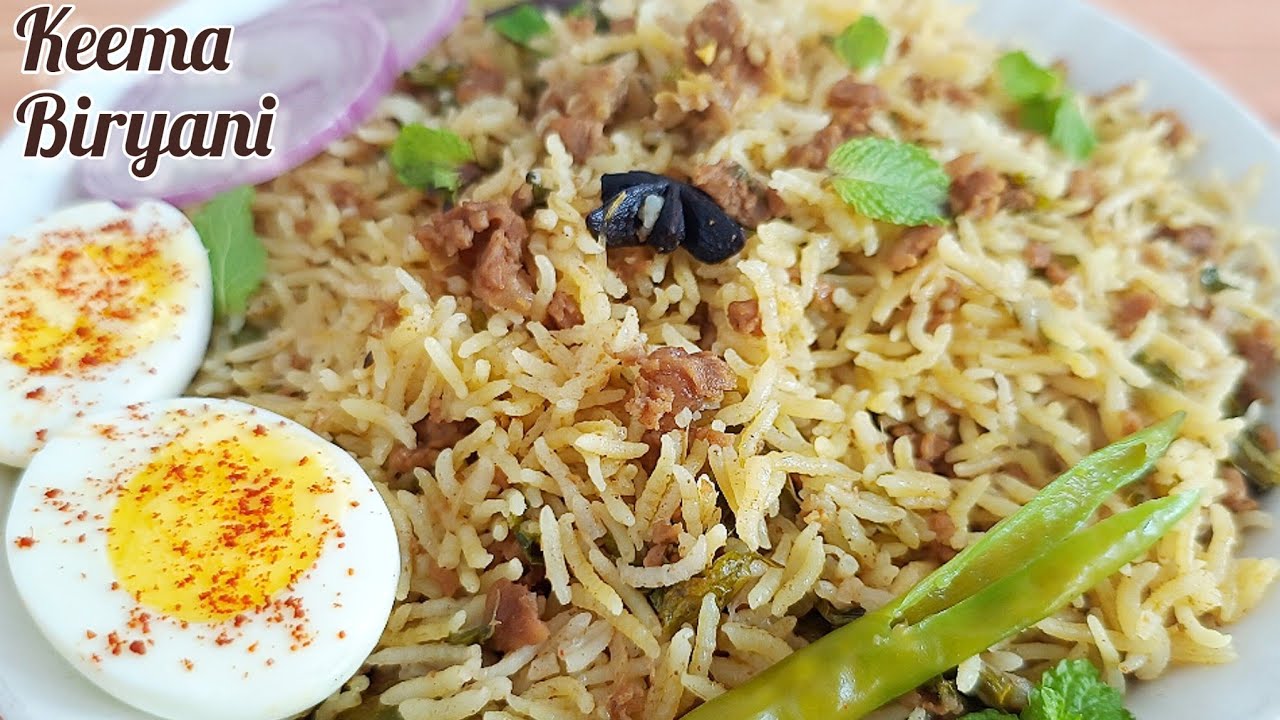 Mutton Keema Biryani | Keema Pulao Recipe | Keema Biryani in Pressure Cooker | Keema Biryani
