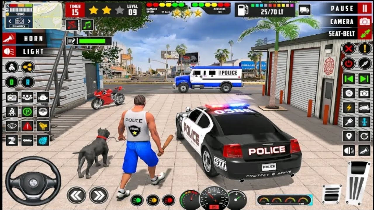 Real police driving games 3d - Real cop cars driving simulator 2025 police game