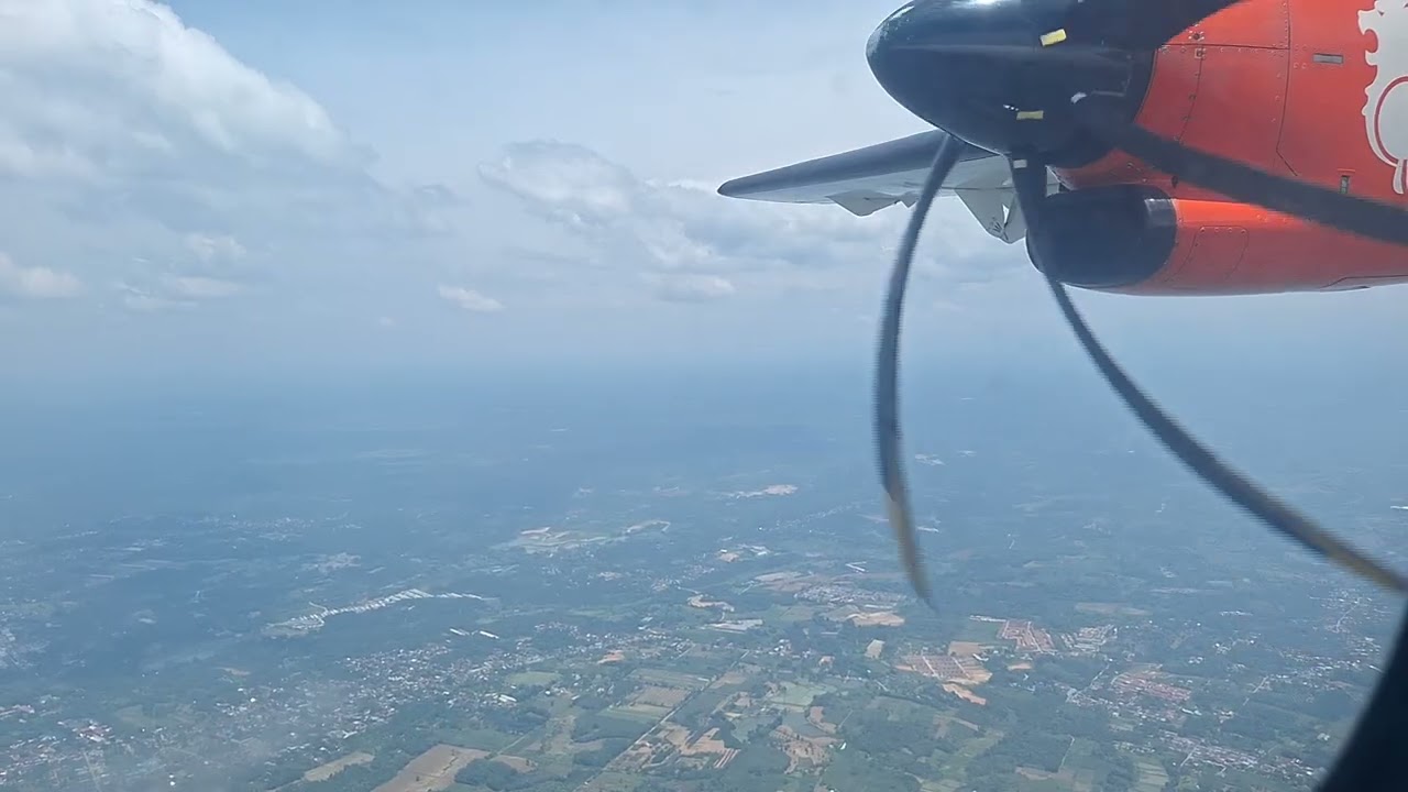 Wings Air ATR 72-600 Landing at Kualanamu International Airport, Medan