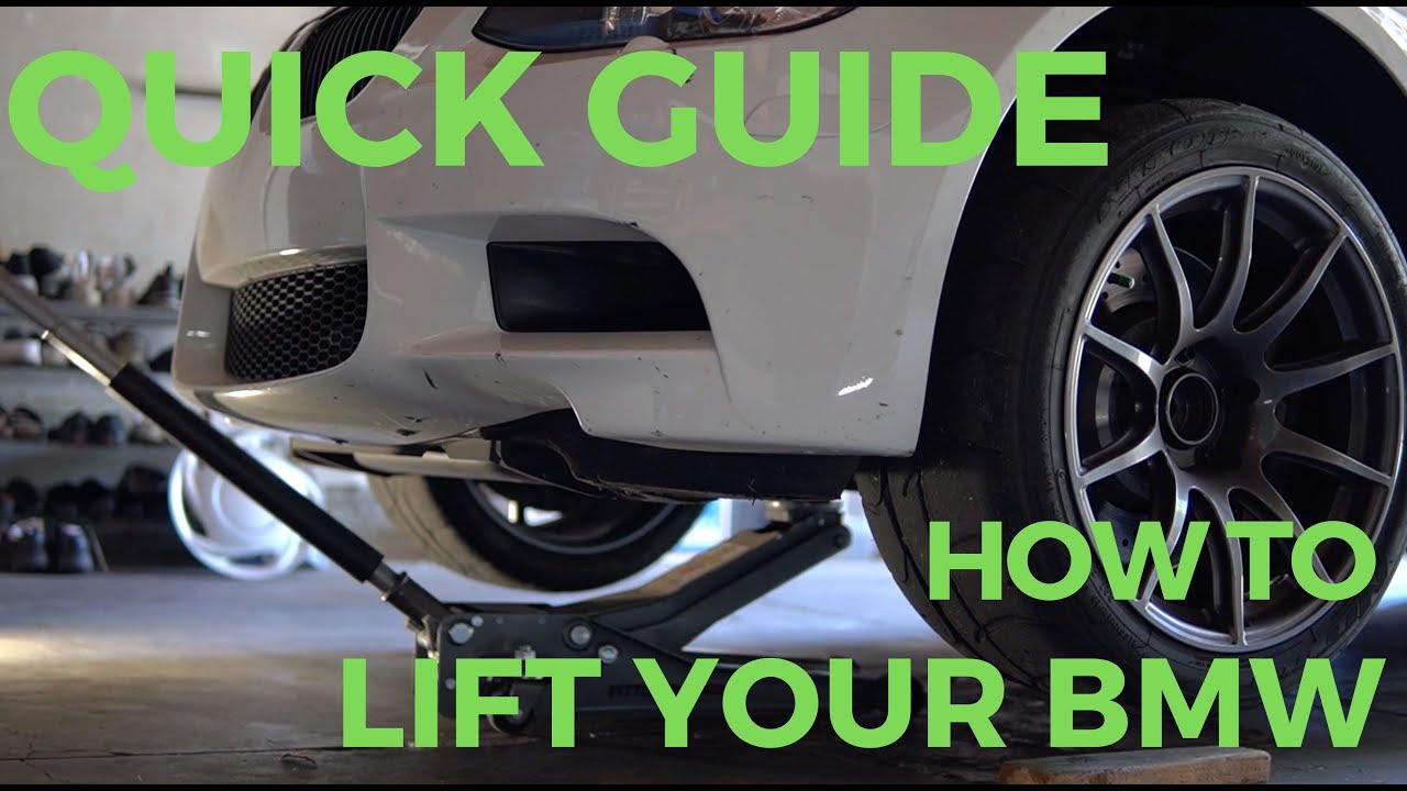 How To Lift A BMW Onto 4 Jack Stands - E92 M3