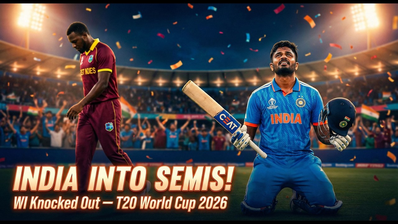 INDIA DEFEAT WEST INDIES 💥 Through to Semi-Finals | T20 WC 2026 Day 23 Ep - 37