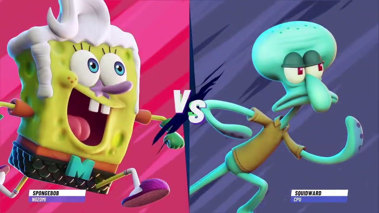 Spongebob Vs Squidward  Nickelodeon All Star Brawl 2