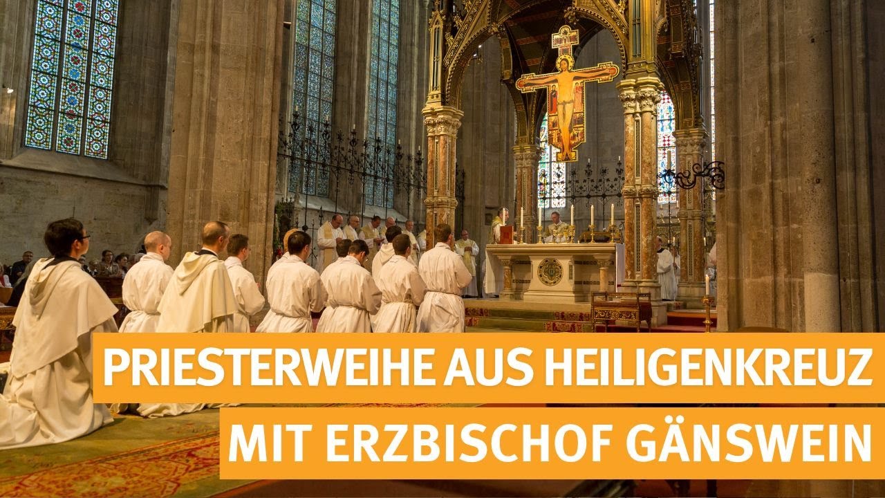 Priesterweihe mit Erzbischof Gänswein aus der Stiftskirche im Stift Heiligenkreuz - 05.10.2024