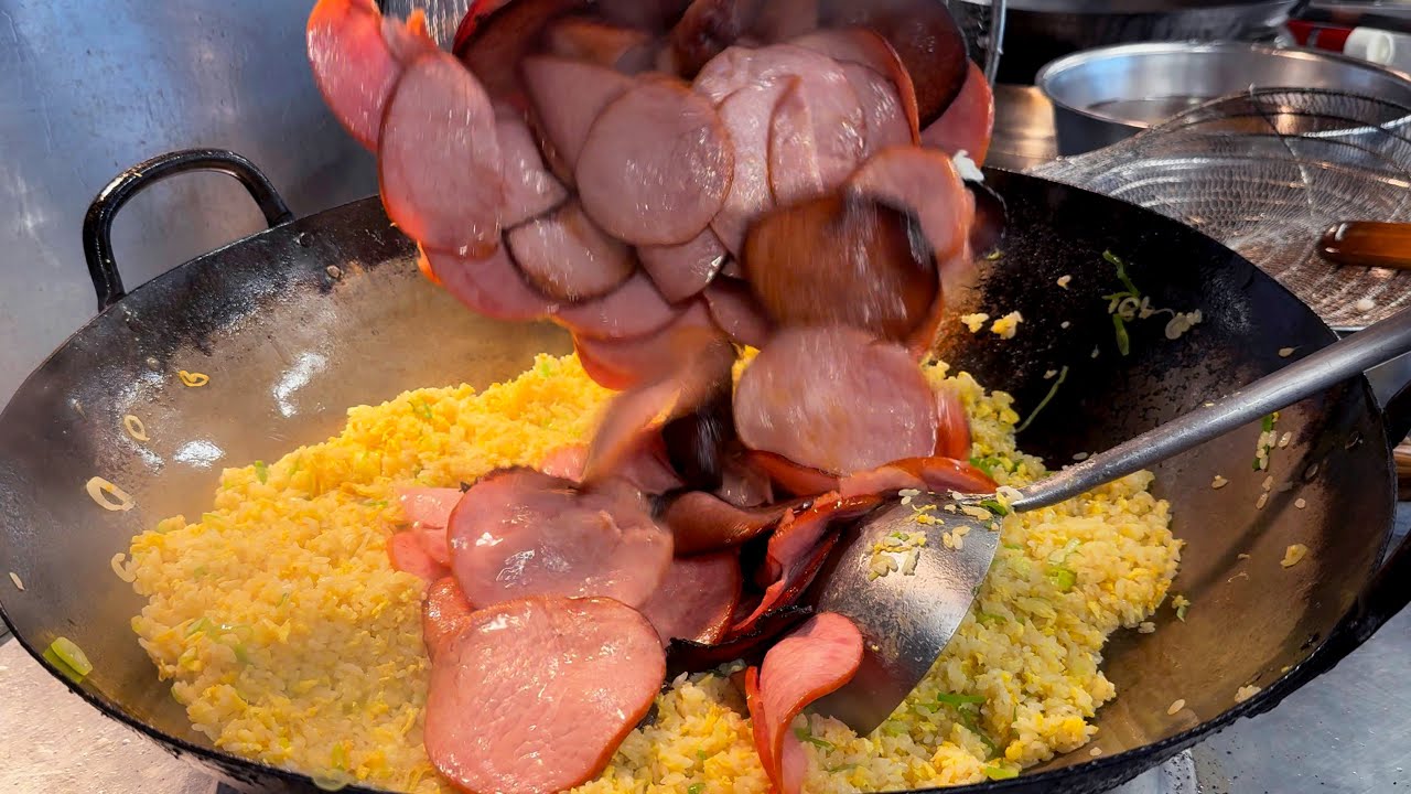 ハム炒飯　Ham fried rice