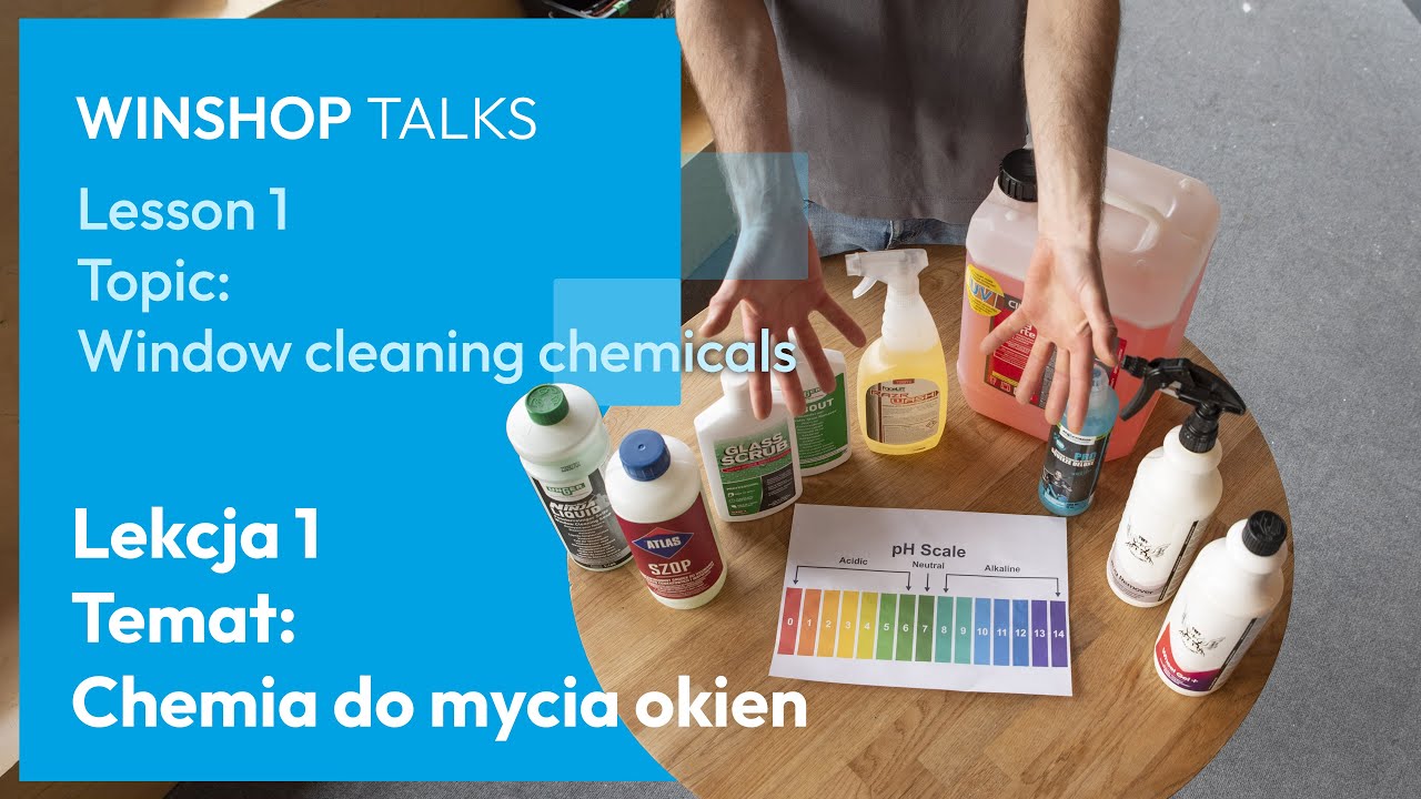 Jakie środki chemiczne użyć do mycia okien? ➡️ Bezpłatna seria szkoleniowa #1/6