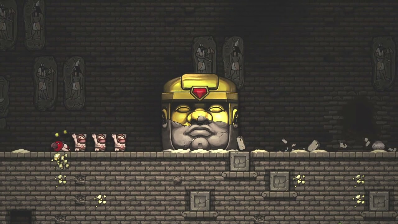 Spelunky HD - 4:42.683 Chain Low% Hell WR - Kinnijup