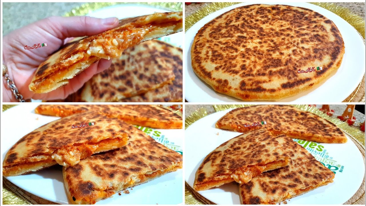 لن تتعبك هذه الوصفة السريعة ، كسرة محشية مُشهية في دقائق ، بحشو جاهز بدون طهي 😋