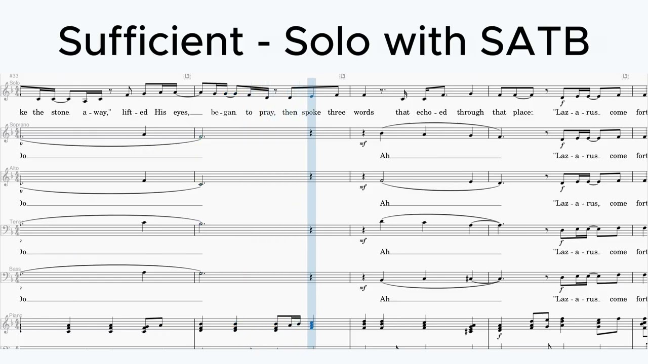 Sufficient - Solo with SATB