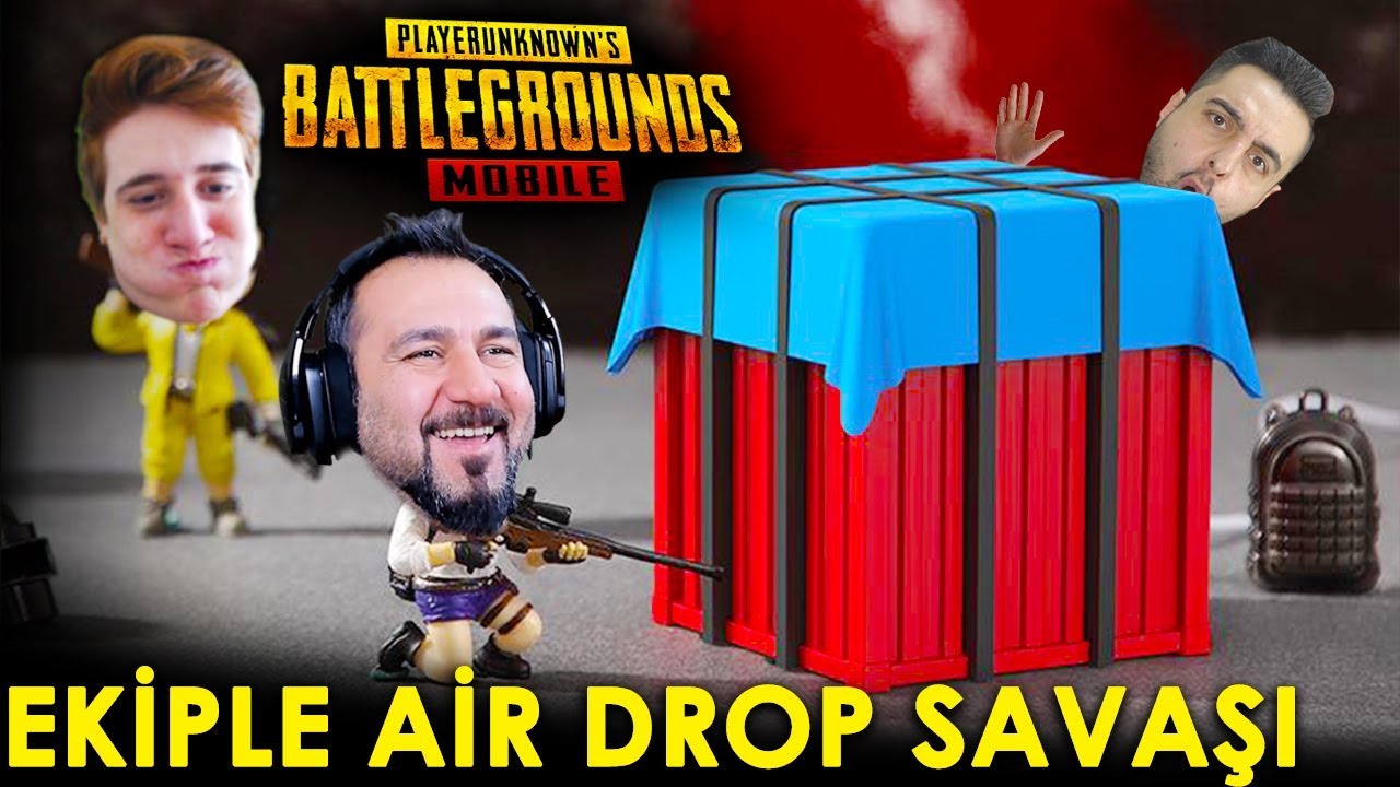 EKİPLE MOBİLE PUBG OYNUYORUZ VE AİR DROP SAVAŞI VERDİK! | PUBG MOBILE