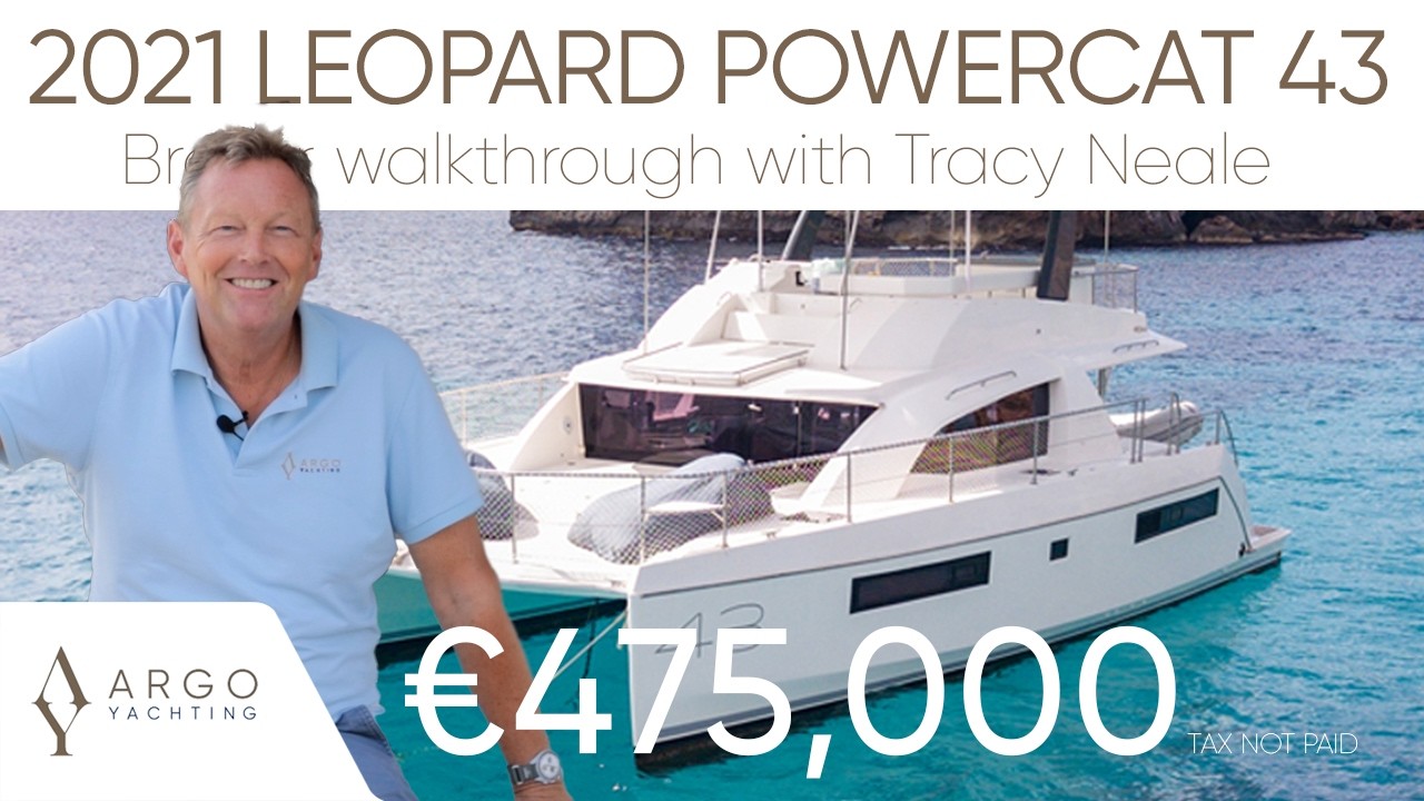 (Продаётся) Гибридный моторный катамаран Leopard 43 2021 года «Куба» | Роскошный яхт-тур с брокер...