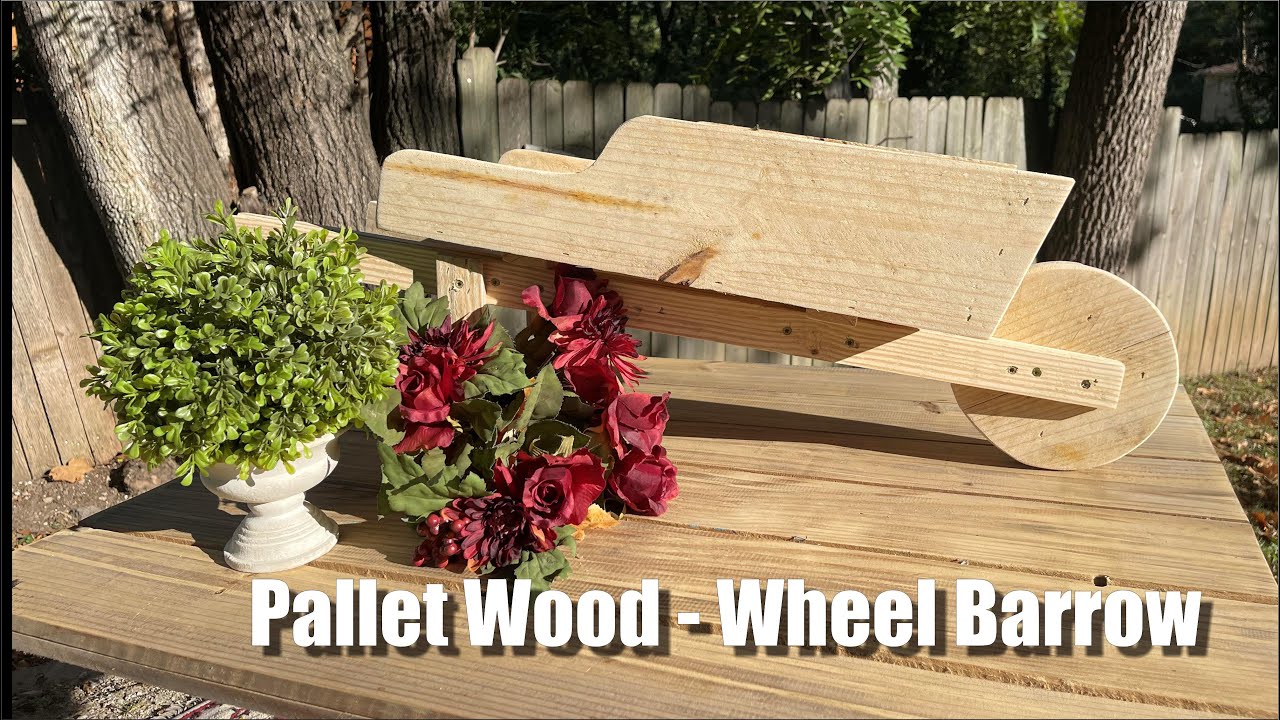 How To Build - Pallet Wood Wheelbarrow Planter