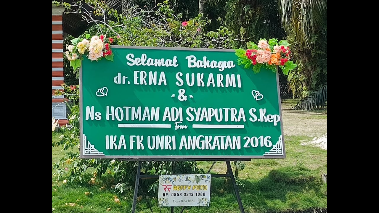 LIVE SESI MALAM RESEPSI PERNIKAHAN dr. ERNA SUKARMI & Ns. HOTMAN ADI SYAPUTRA, S.Kep