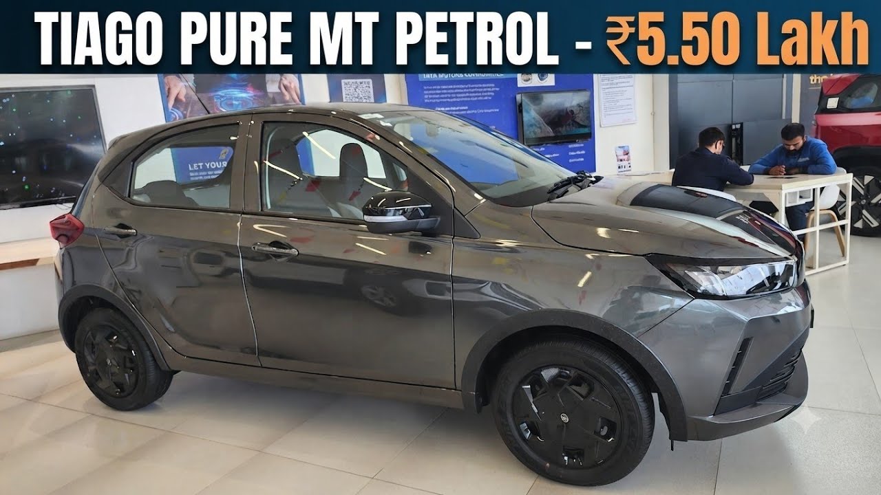₹5.50 Lakh Me Itna Sab Kuch?😱 2026 Tata Tiago Pure Petrol Full Review | 2nd Base Variant✅️