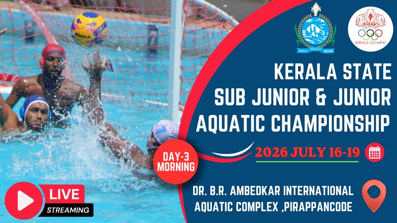 DAY 3 | Kerala State Aquatic Championship 2026 | Sub -Junior & Junior | Men & Women | Morning