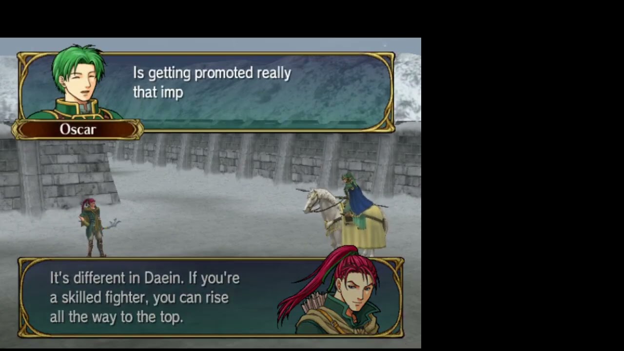 Shinon vs Oscar Fire Emblem Path of Radiance