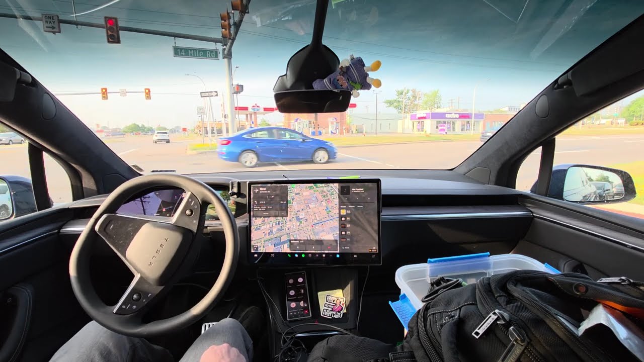 Tesla FSD 13.2.9 Morning Mayhem 🚨 Near Miss on Davidson ➡ M-10 | Driveway Fail & Bad Lane Logic