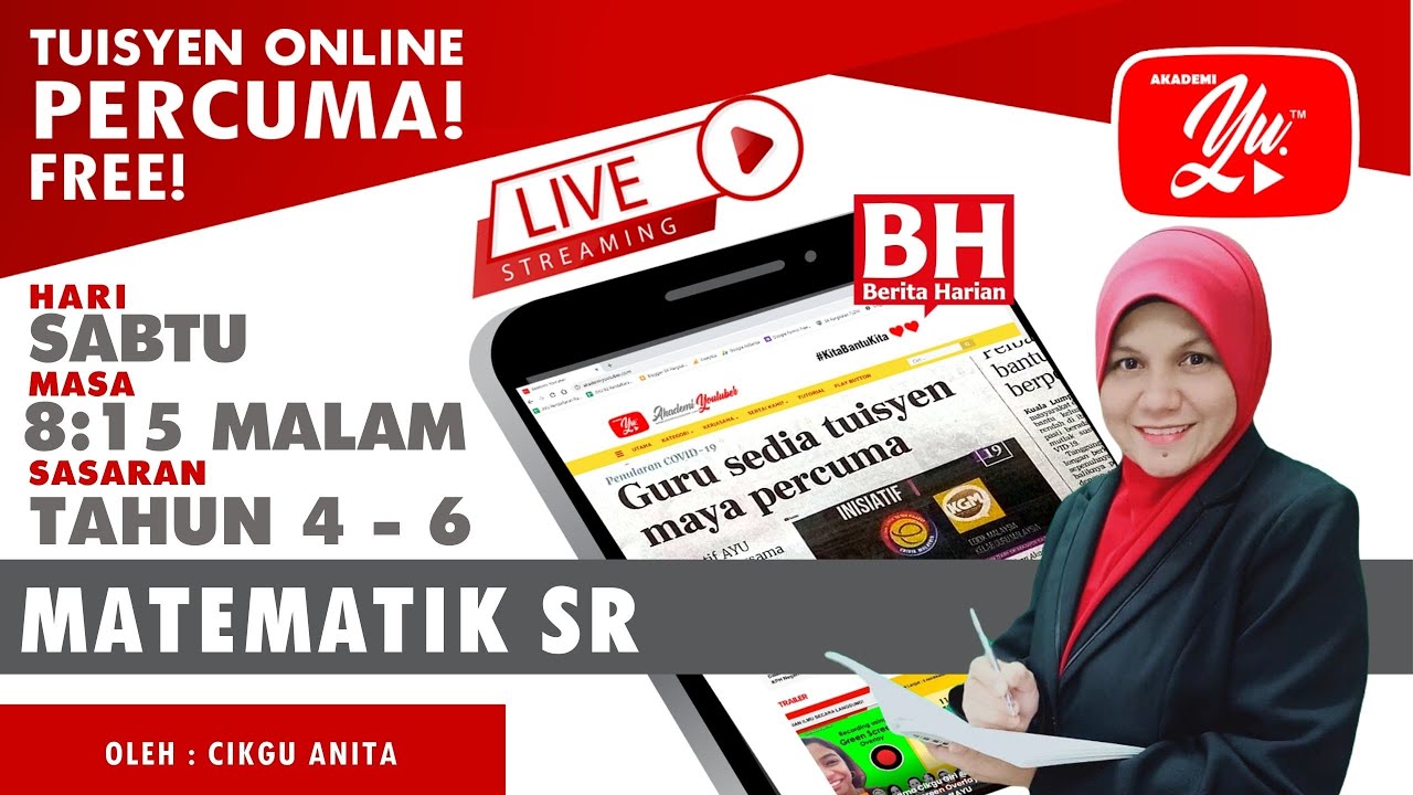 🔴 [LIVE] MATEMATIK SR,  OPERASI TOLAK TAHUN 6 OLEH CIKGU ANITA #ALLINONE #129 #TUISYENPERCUMA