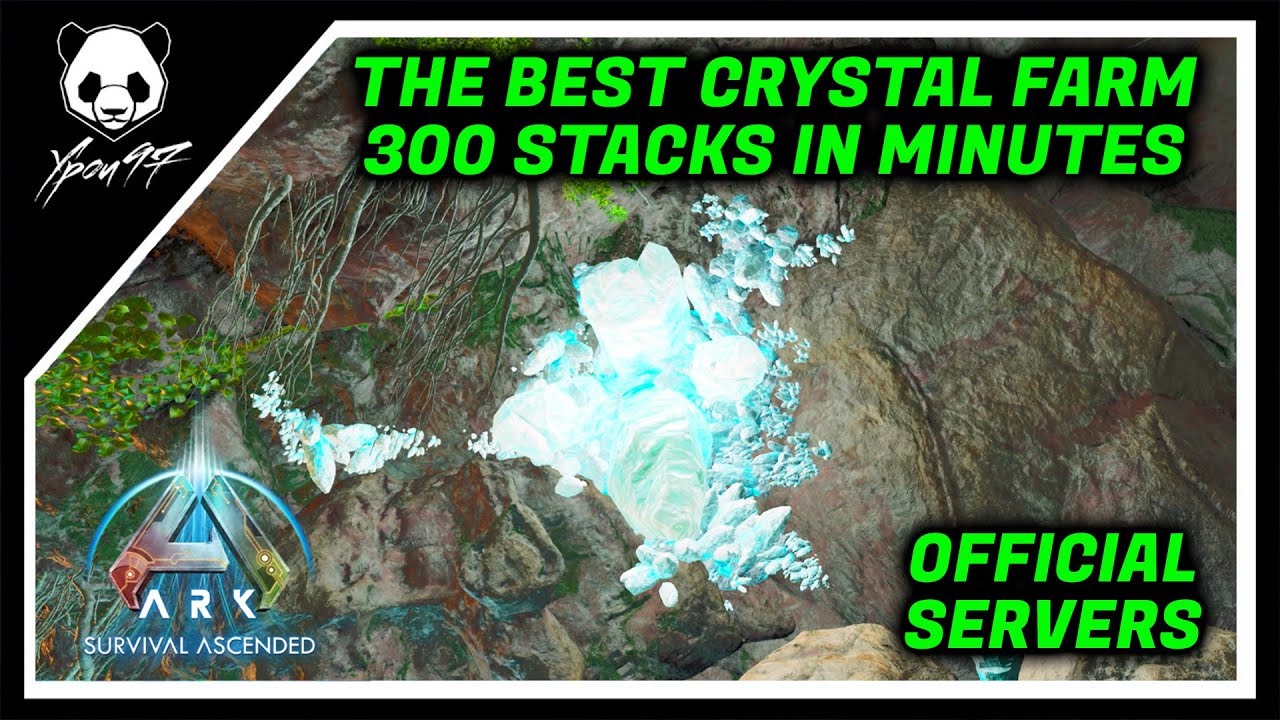 The Best Crystal Farm In The Entire Game - One Sloth Cap In Minutes | ARK: Survival Ascended