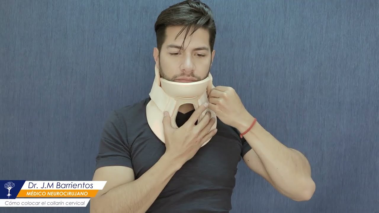 C&oacute;mo colocar el collar&iacute;n cervical