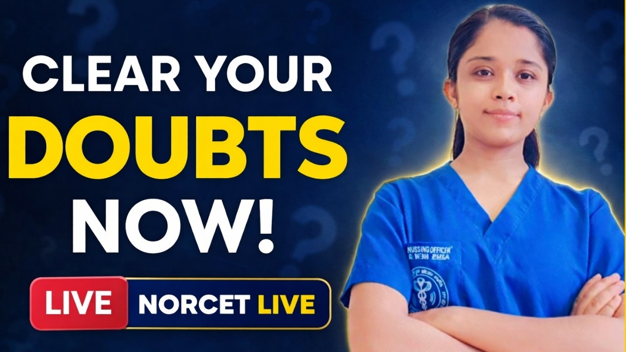 NORCET LIVE Doubt Clearing Session 10 | Ask Anything Before Exam#norcet #iramfatkmanuding