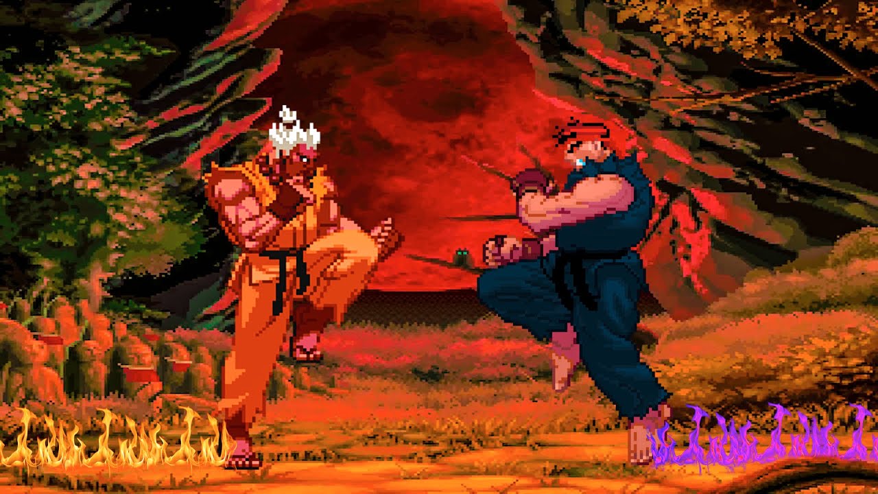 SHIN GOUKI VS EVIL RYU