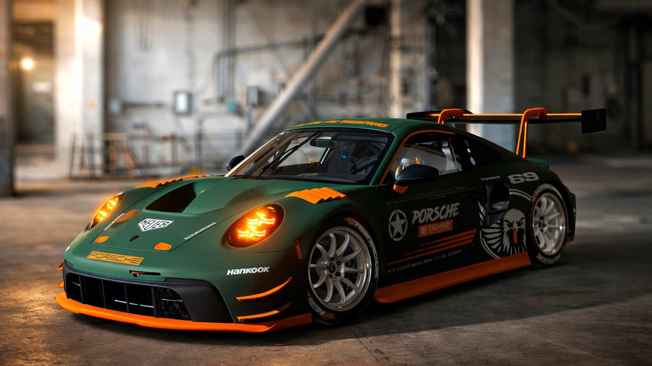 Porsche 911 GT3 R (992) Military - New Livery Design by me