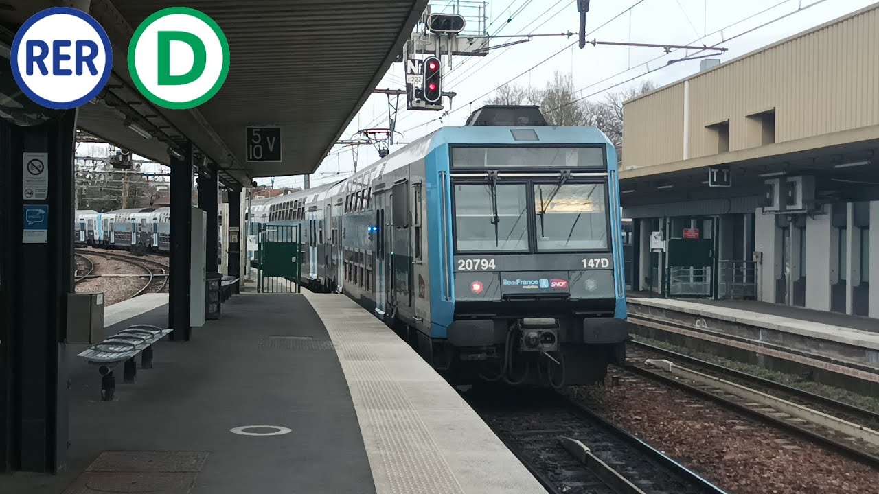 [RER D] Trajet entre Corbeil Essonnes Et Juvisy via Évry Courcouronnes (direct) Z20500 IDF-Mobilités