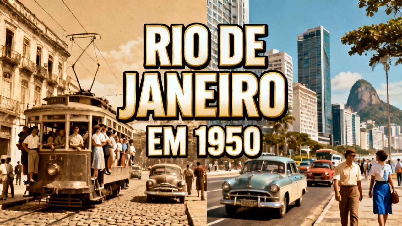 Imagens raras do Rio de Janeiro em 1950 📸 | A história por trás da cidade maravilhosa