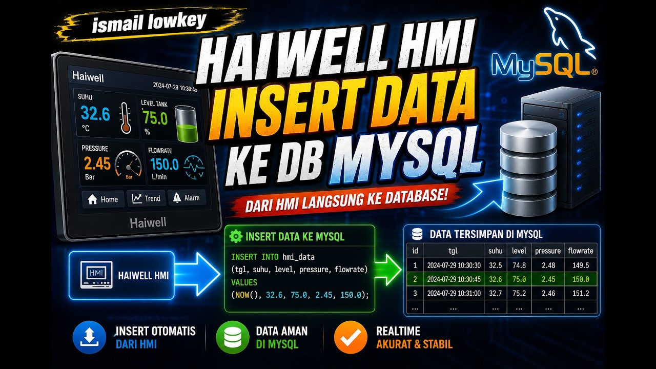 Haiwell CRUD to MySQL - 3.  Insert data
