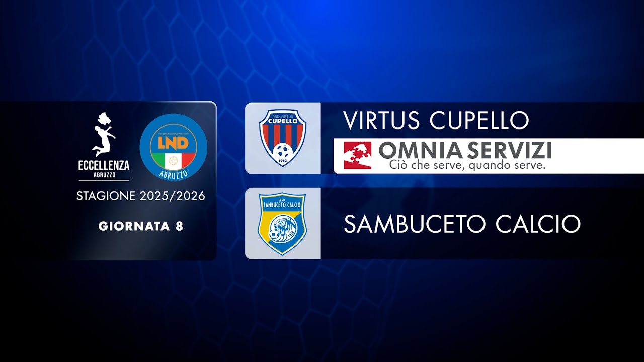 Eccellenza Abruzzo | 8&deg; giornata: Virtus Cupello - Sambuceto (0-1)