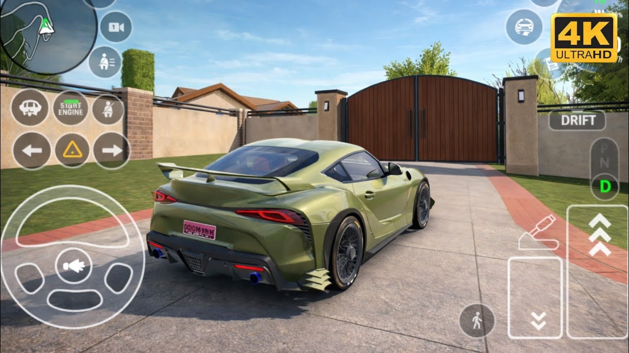 Car Parking Driving School Gameplay/ Toyota GR Supra (A90 / Mk5)4k Ultra Graphics 