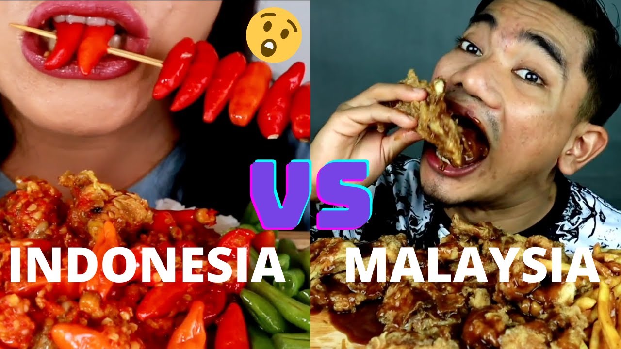 MALAYSIAN VS INDONESIAN MUKBANGERS EATING 😍