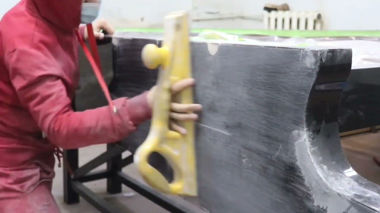 Blüthner grand piano restoration of the State conservatory of Uzbekistan.