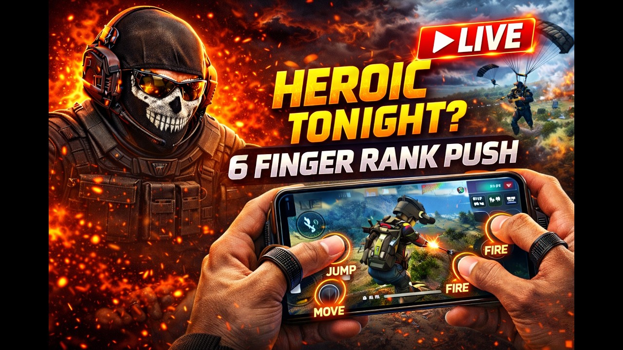 Heroic Tonight? 🔥 6 Finger Rank Push LIVE  bsg live