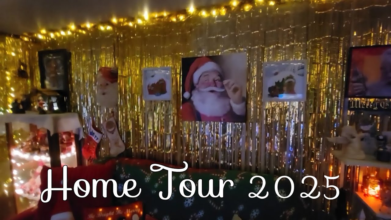 Fabulous Vintage Christmas Home Tour 2025 #vintagechristmas #hometour #maximalist #epic #tinsel 