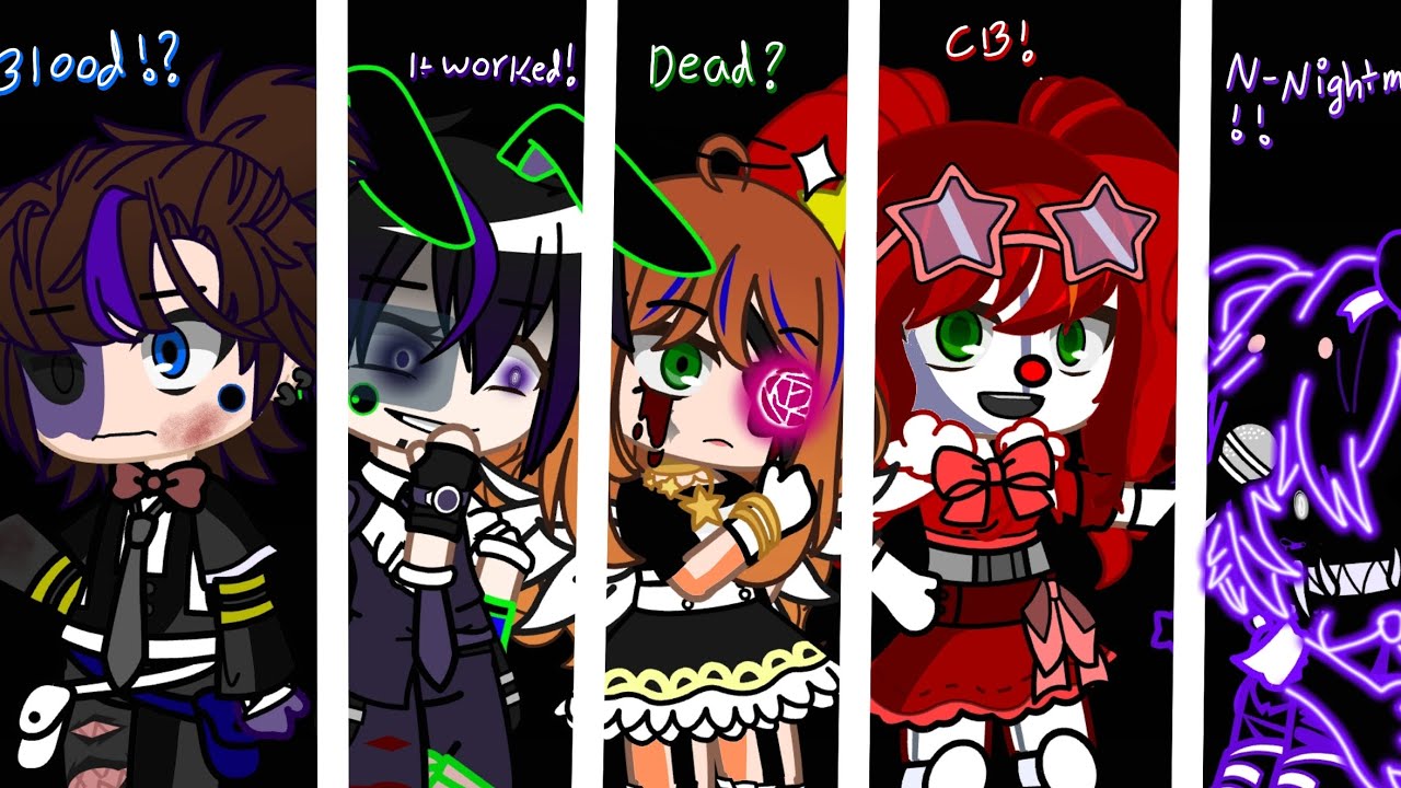 Past Aftons control there future body//Gacha//Afton family