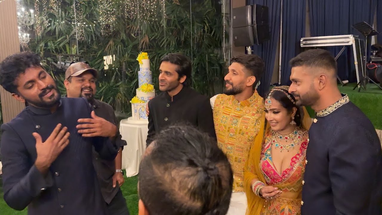 ඒ දෙන්නගෙ ලස්සනම දවස | sangeeth Dinithi wedding anniversary | celebraties | fun unlimited