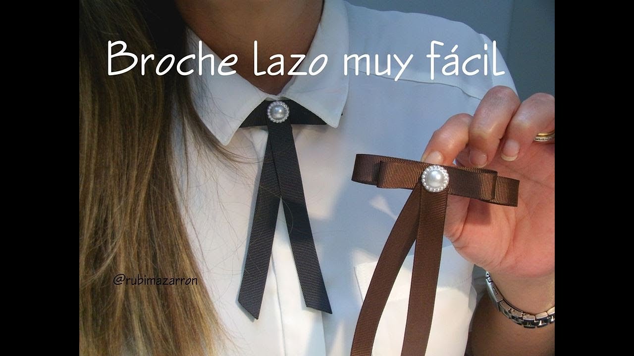 Diy. Broche lazo de moda muy fácil.