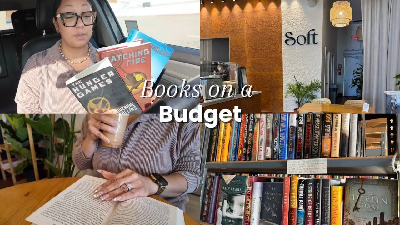 Мои покупки книг в секонд-хенде за 4,50 доллара 📚 + Уютное свидание за чтением в кафе ☕️📖