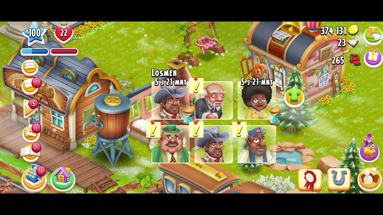 Hay day level 100 day 5