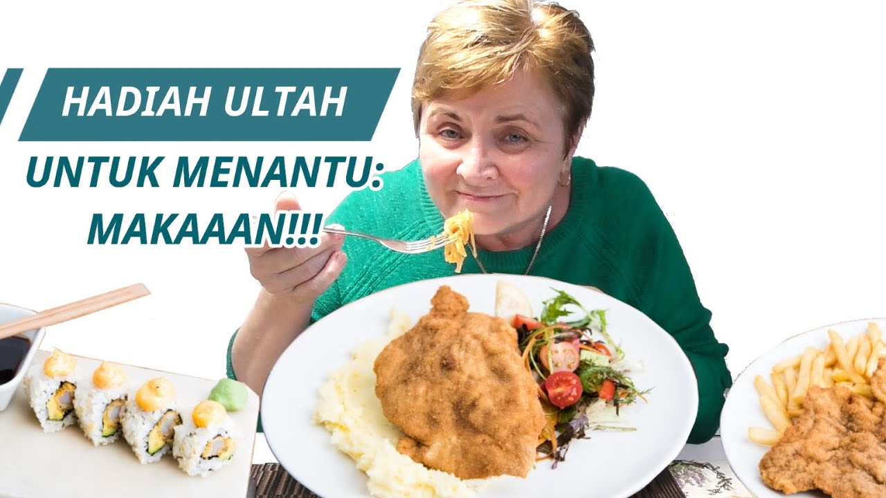 Hadiah Ultahku, Ditraktir Mertua Bule Makan Sampai Gendut