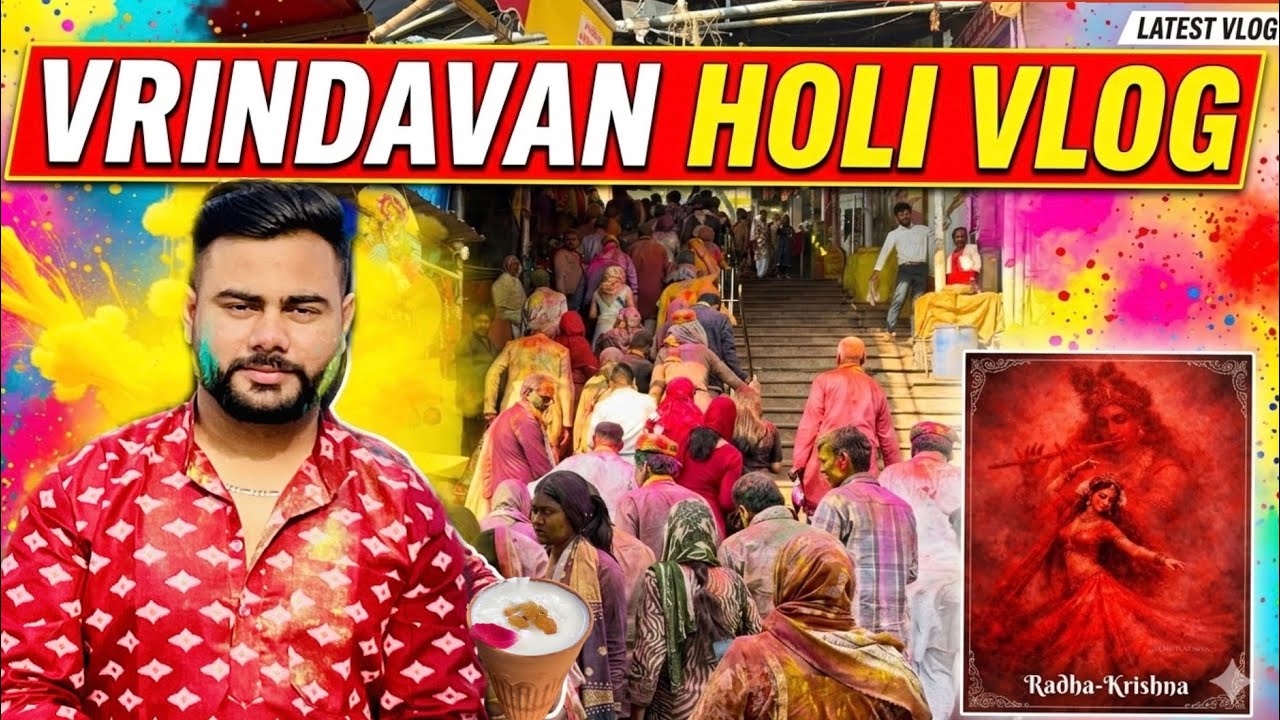 Barsana Vrindavan holi 2026 🎨 || full vlog 😍|| Braj ki holi  || Govardhan Yatra 🙏🏼🥺 || ronit vlog 