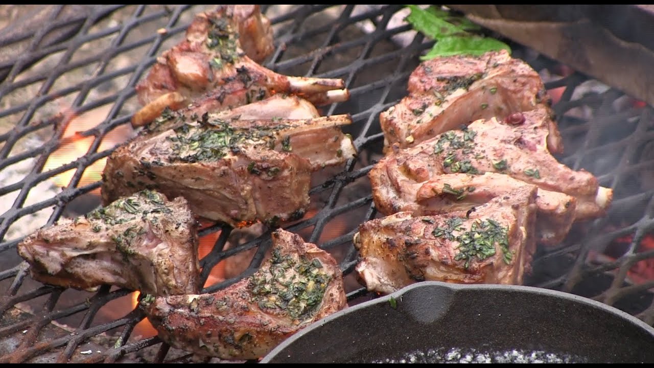 Pesto Rubbed Goat, Cherry Jubilee Dessert & Bluegrass Nachos