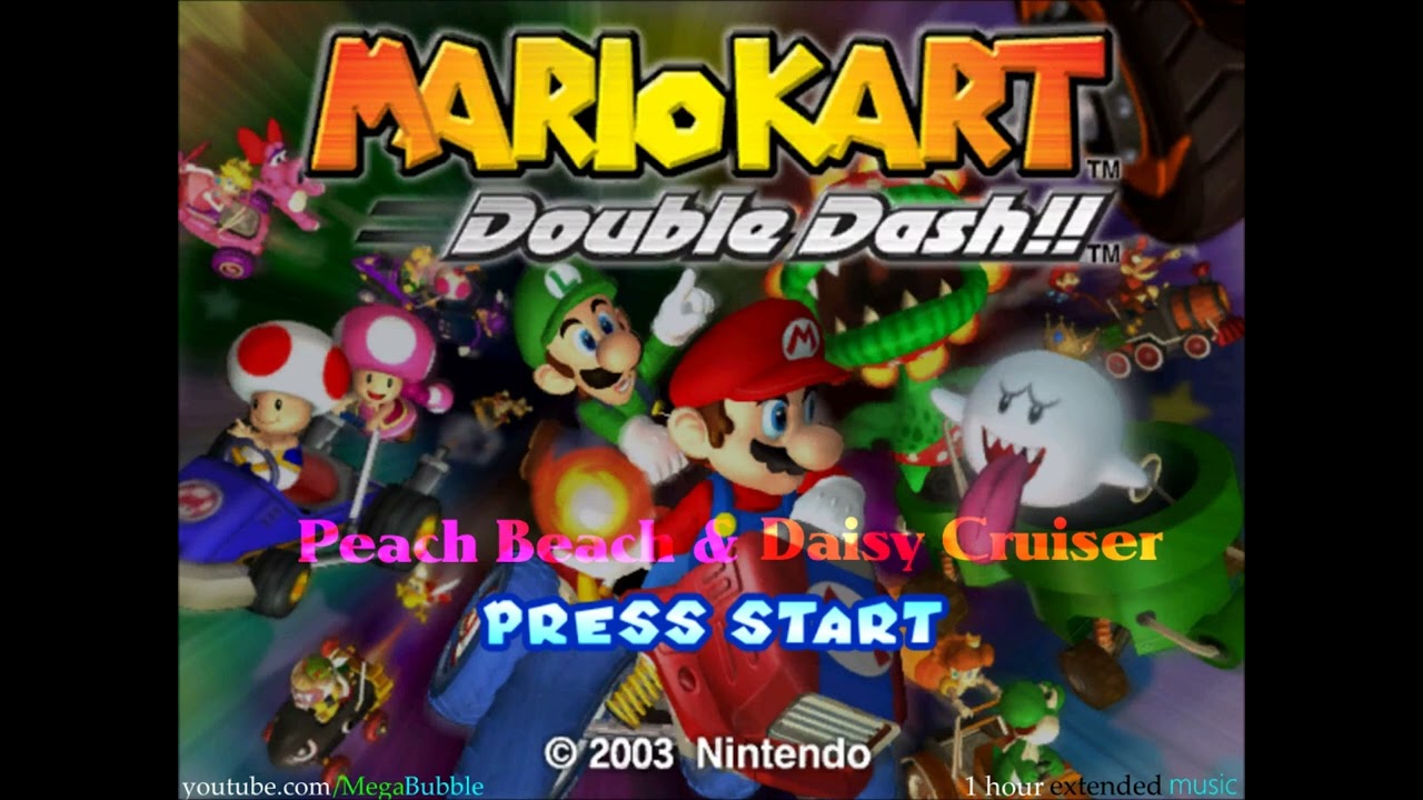 Mario Kart: Double Dash!! - Peach Beach & Daisy Cruiser Music (1 hour)
