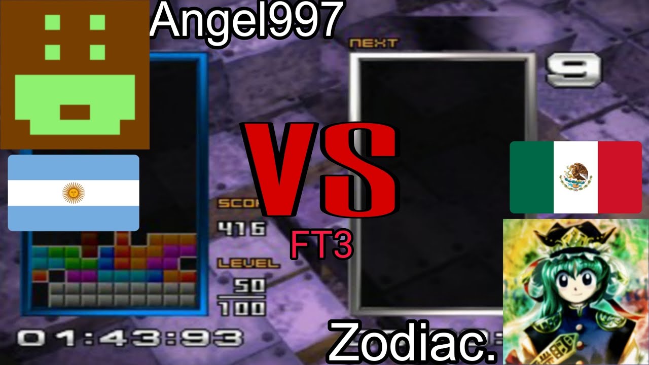 Angel997 vs Zodiac. FT3 Match | Fightcade TGM2P