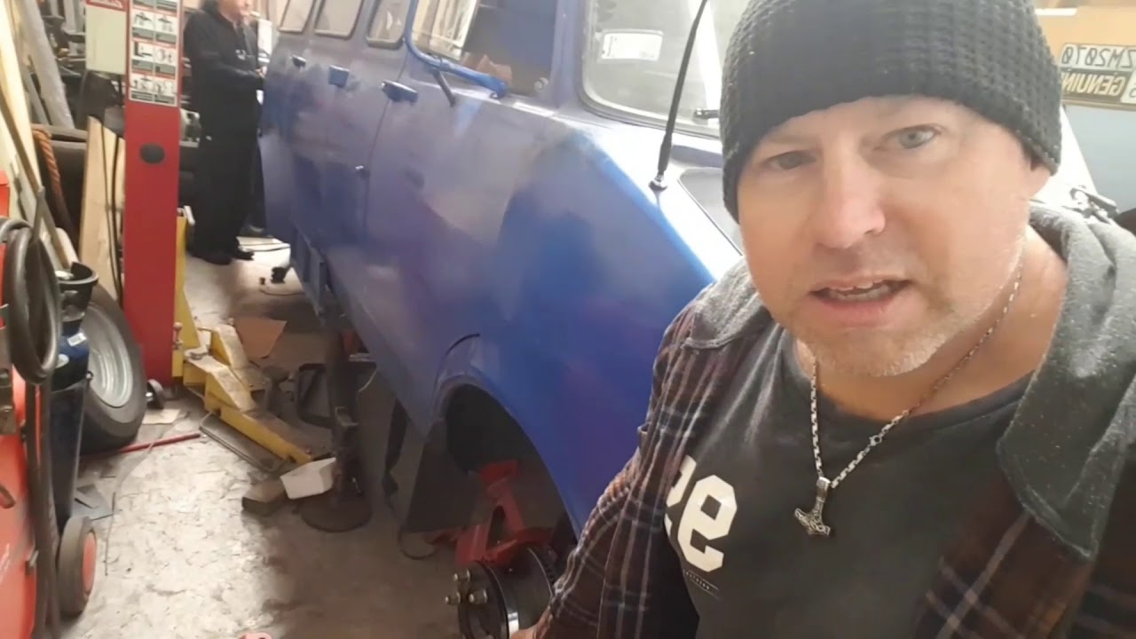 CF350 Disc brake conversion kit installation.
