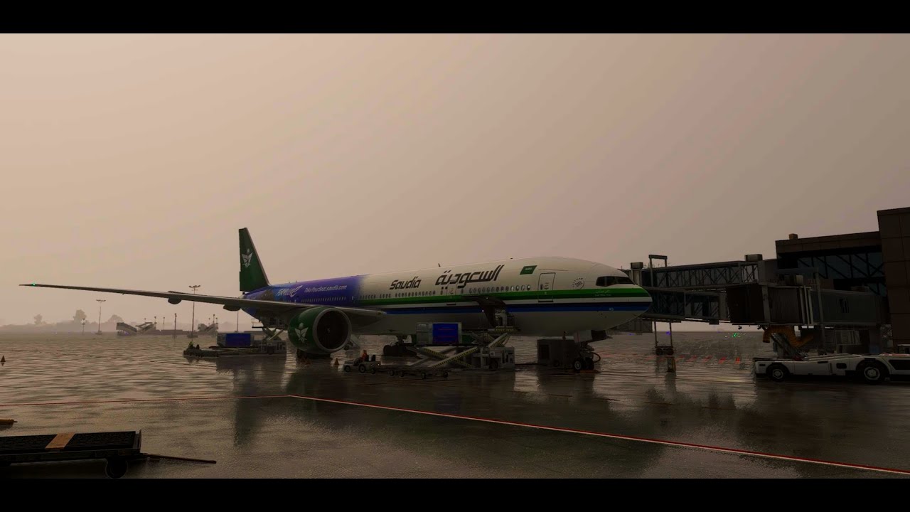 MSFS2020 Full Flight PMDG- SAUDI 777-300ER -Riyadh to Mumbai (OERK-VABB)